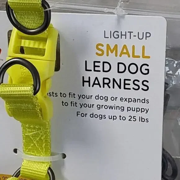 LED Rechargeable Dog Harness Vibrant Green | Boots & Barkley™ | Small - Picture 2 of 12
